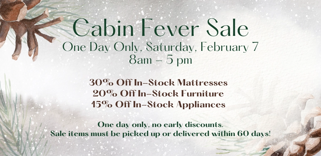 Cabin Fever Sale 2026